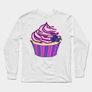 Blueberry Cupcake Long Sleeve T-Shirt